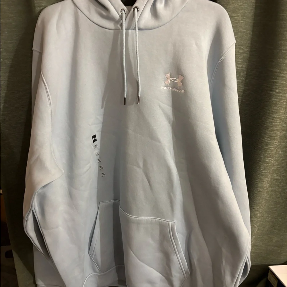 Under Armour Men's Light Blue Hoodie - Picture 1 of 5